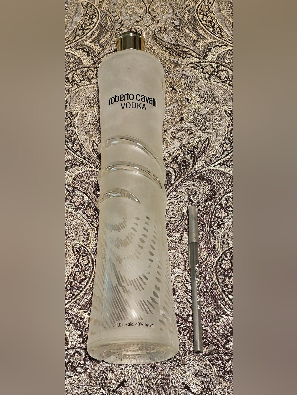 Roberto Cavalli Vodka Frosted Glass Bottle - Clear